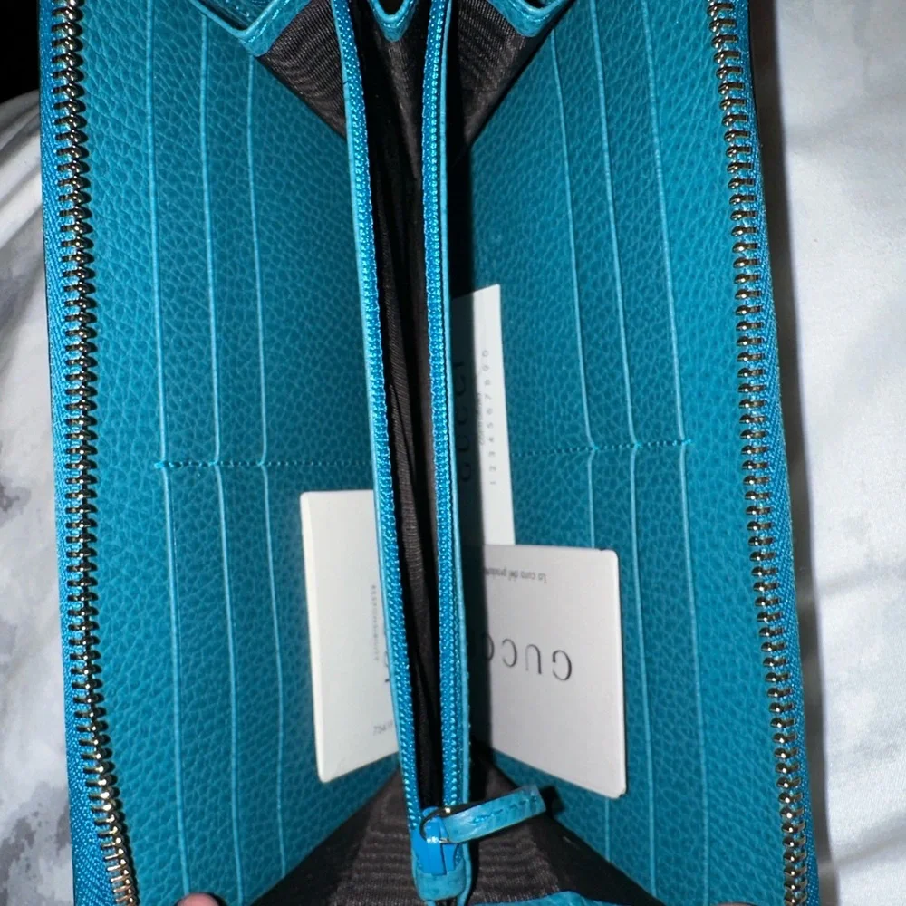 Gucci Zippy Leather wallet blue